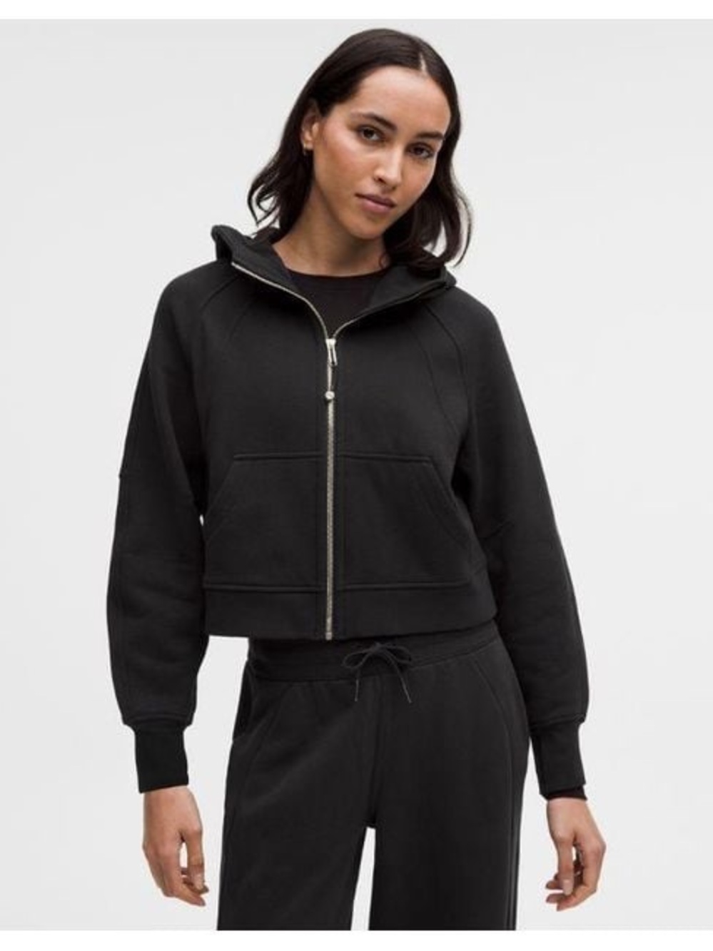Lululemon Scuba Black Zip-Up Hoodie M/L